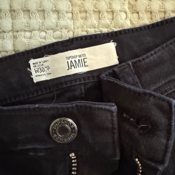 Topshop Jamie Moto jeans two pair great condition - Picture 2 of 2